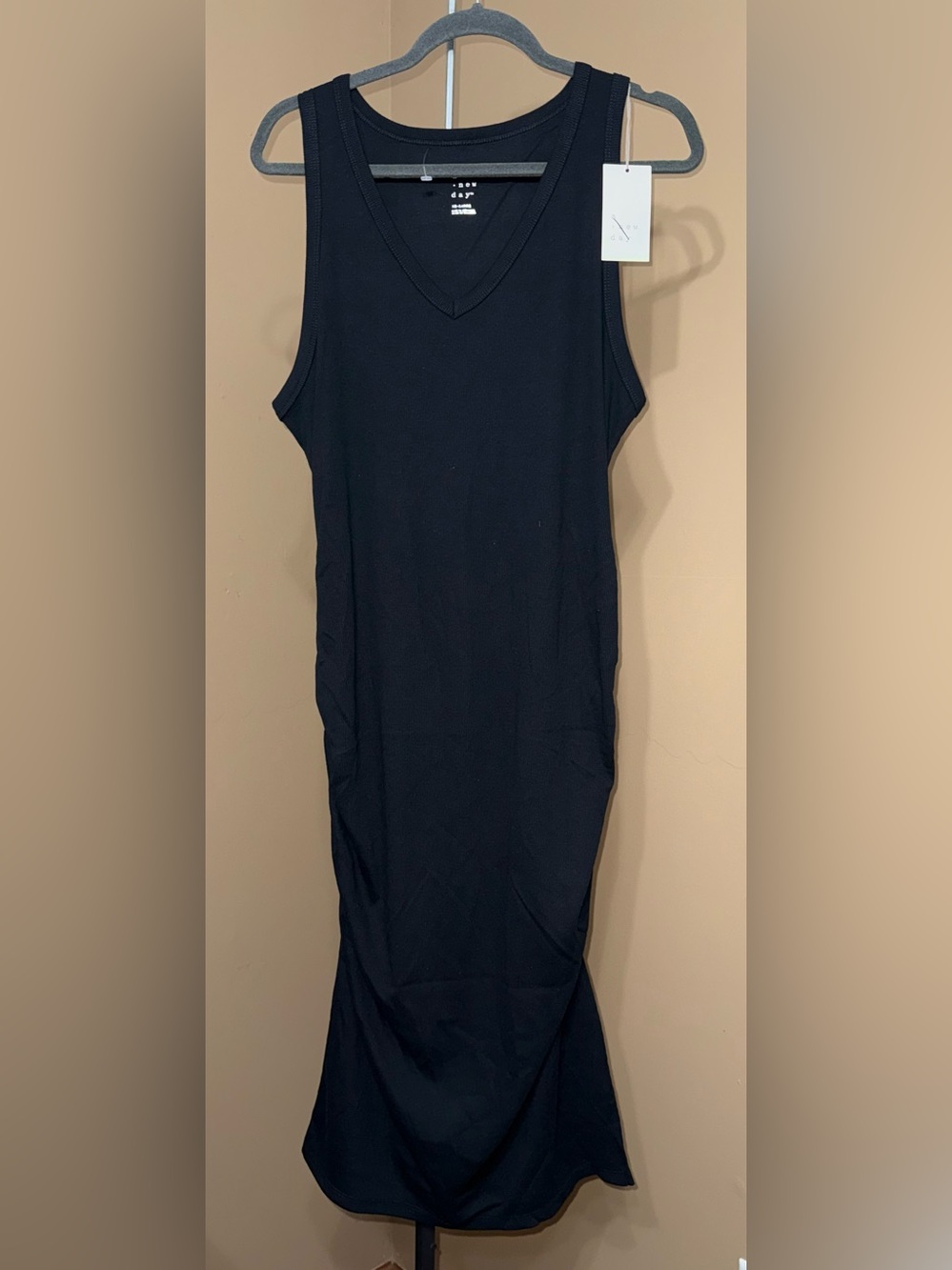 NWT A NEW DAY Sleeveless V-Neck Maxi Dress in Black. Size XXL.